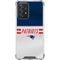 NFL New England Patriots White Striped Galaxy A52 5G Clear Case